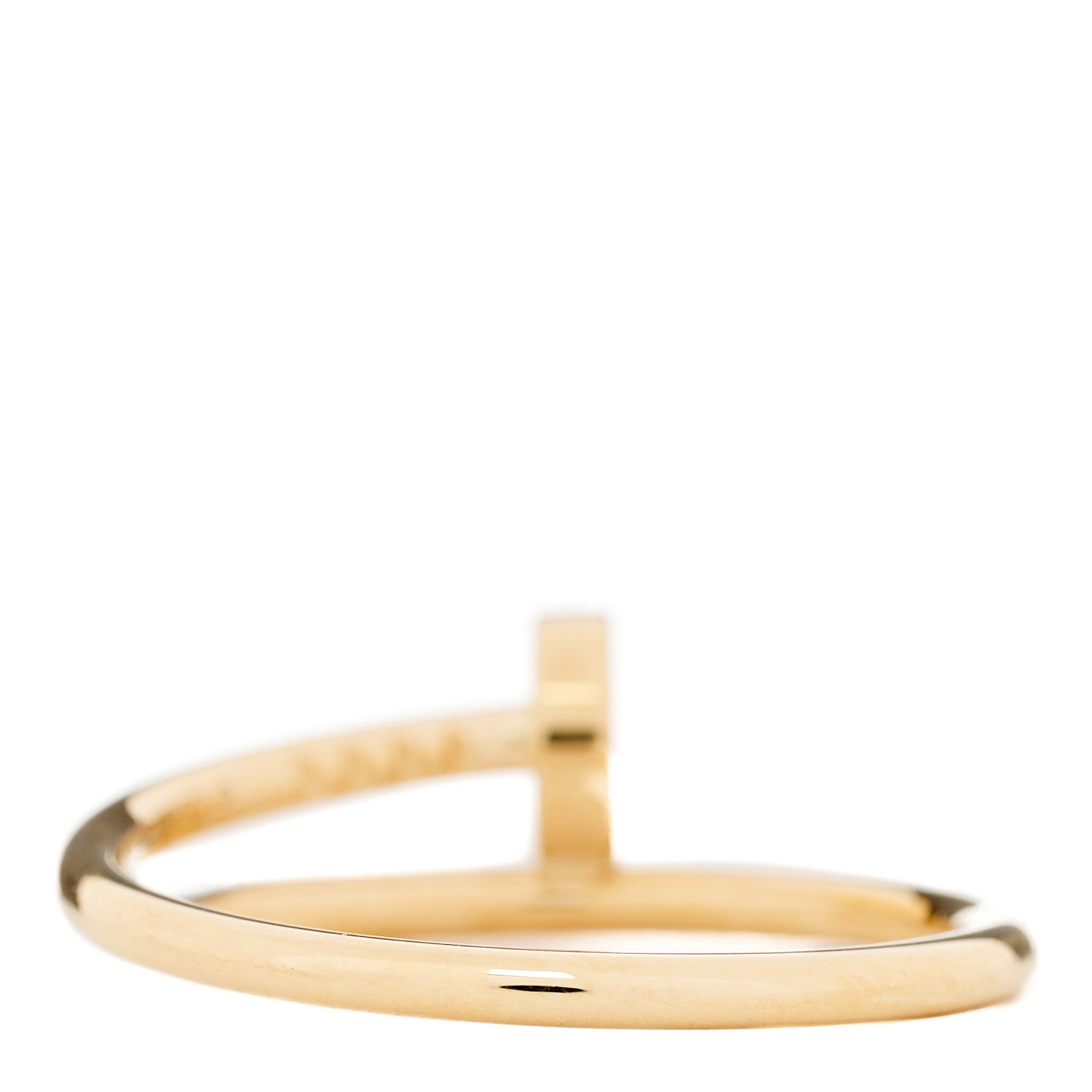 Cartier 18K Yellow Gold Small Juste Un Clou Ring 56 7.5 3 of 5