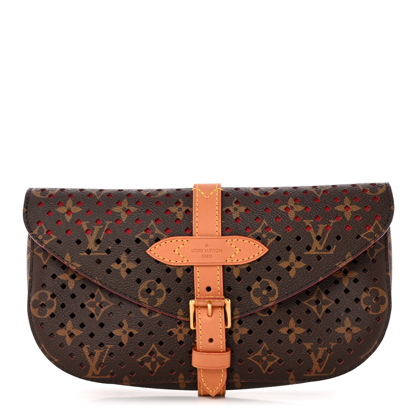 Monogram SC Flore Clutch Saumur Corail