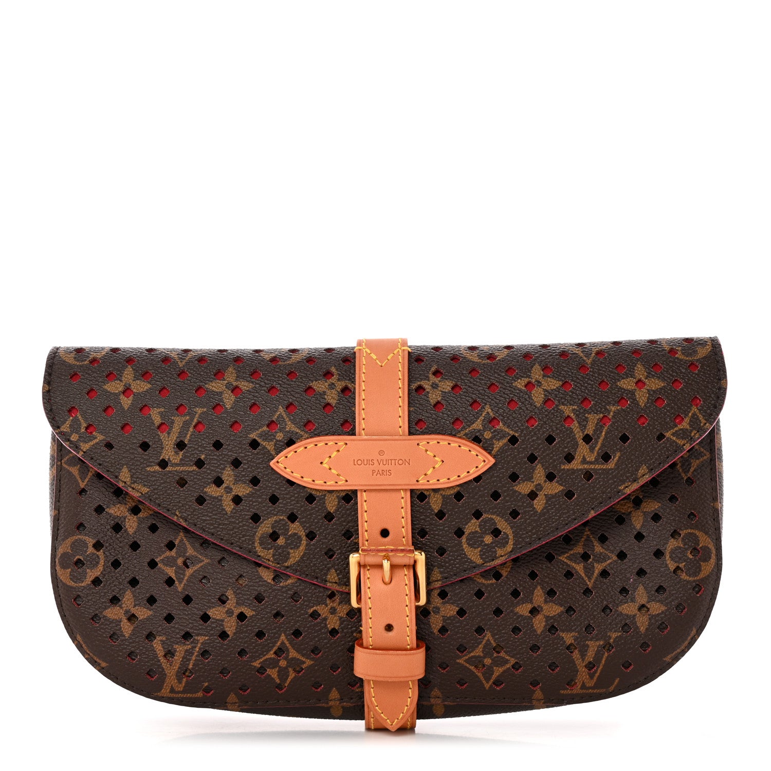 Louis Vuitton Monogram SC Flore Clutch Saumur Corail 1 of 6
