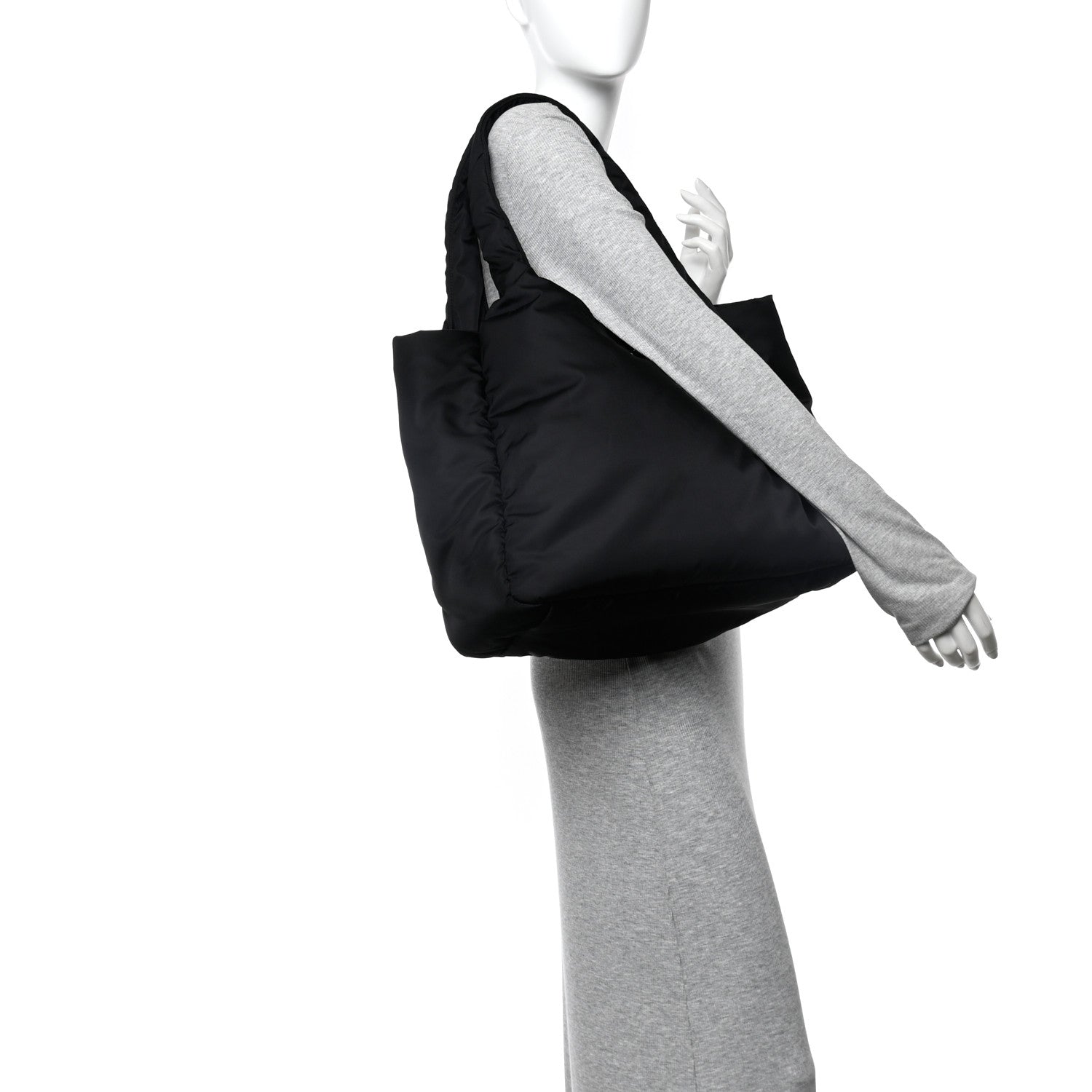 Prada Re-Nylon Padded Large Tote Black 1834227 – FASHIONPHILE