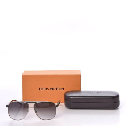 Louis Vuitton Taiga Attitude Pilote Sunglasses Z0496U Black 8 of 8