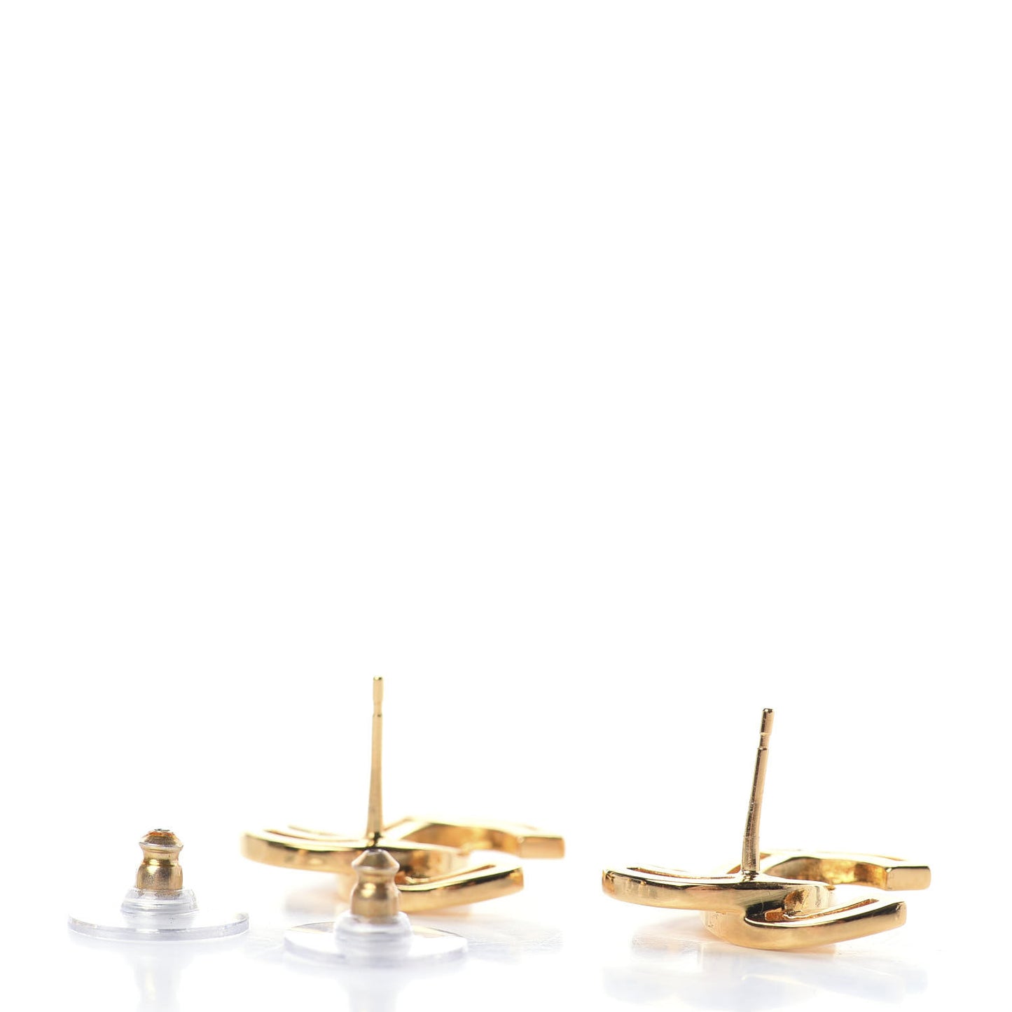 Metal Obazine CC Earrings Gold