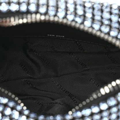 Alexander Wang Mesh Crystal Rhinestone Mini Heiress Pouch Baby Blue 5 of 8
