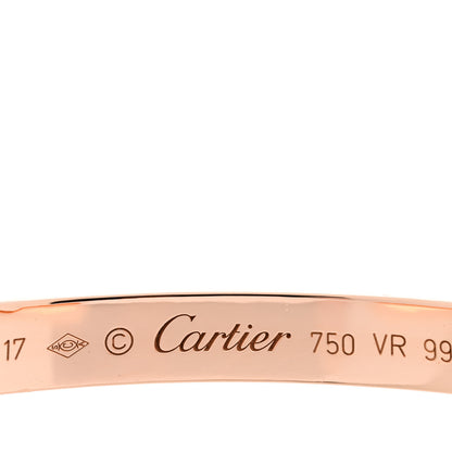 Cartier 18K Pink Gold LOVE Cuff Bracelet 17 3 of 3