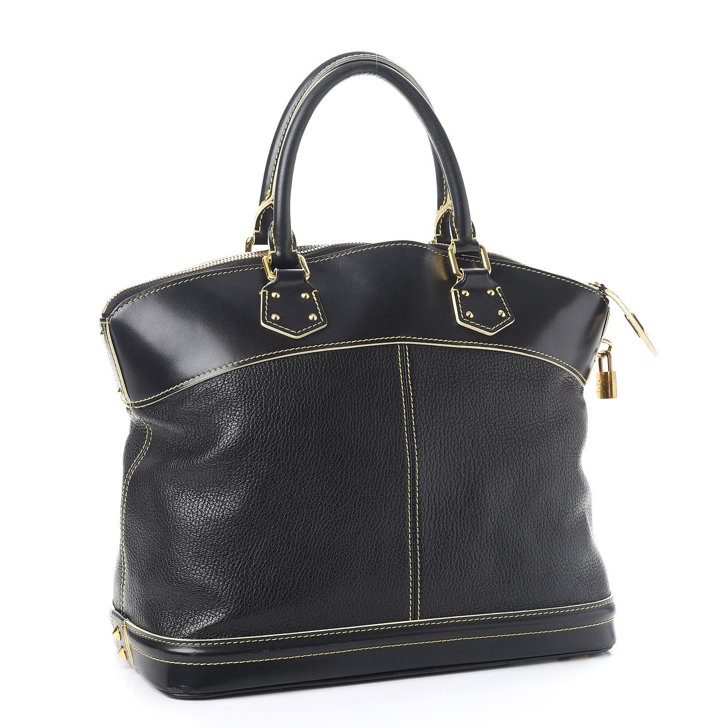 Louis Vuitton Suhali Lockit MM Black 3 of 18