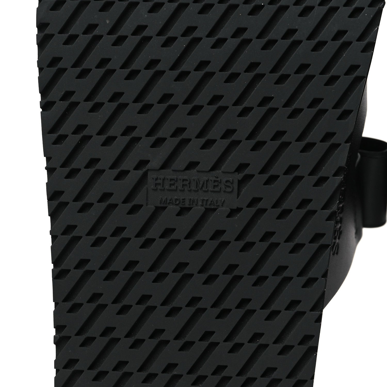 Hermes Calfskin Womens Chypre Sandals 38.5 Black 6 of 9