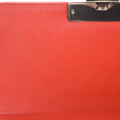 Chanel Grained Calfskin Quilted Medium Label Click Flap Bag Red 9 of 13