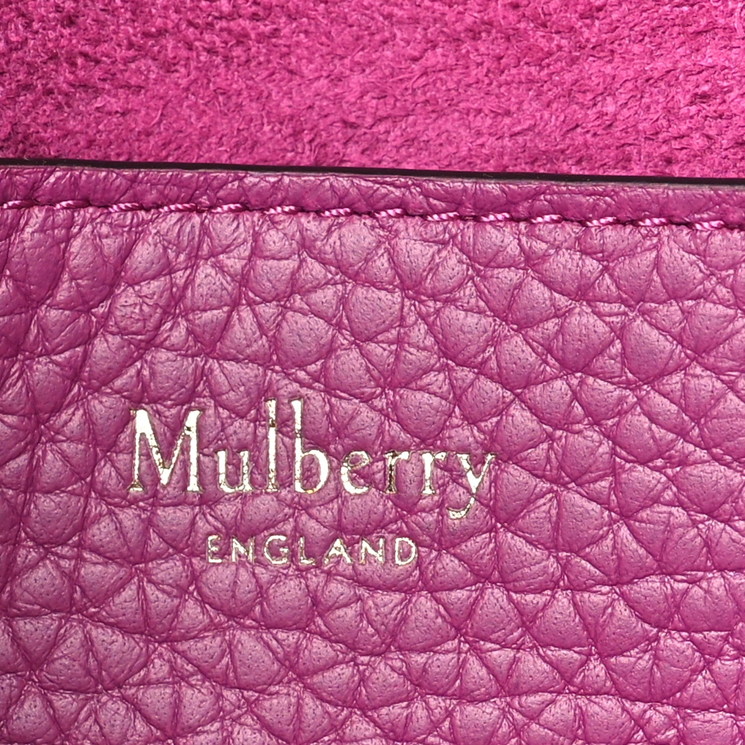 Mulberry Heavy Grain Mini Alexa Orchid Bloom 6 of 9