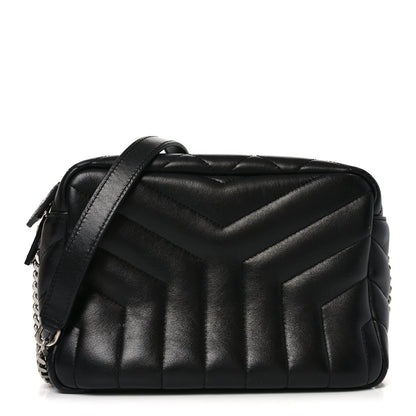 Saint Laurent Calfskin Y Quilted Monogram Small Loulou Bowling Bag Black 1 of 10