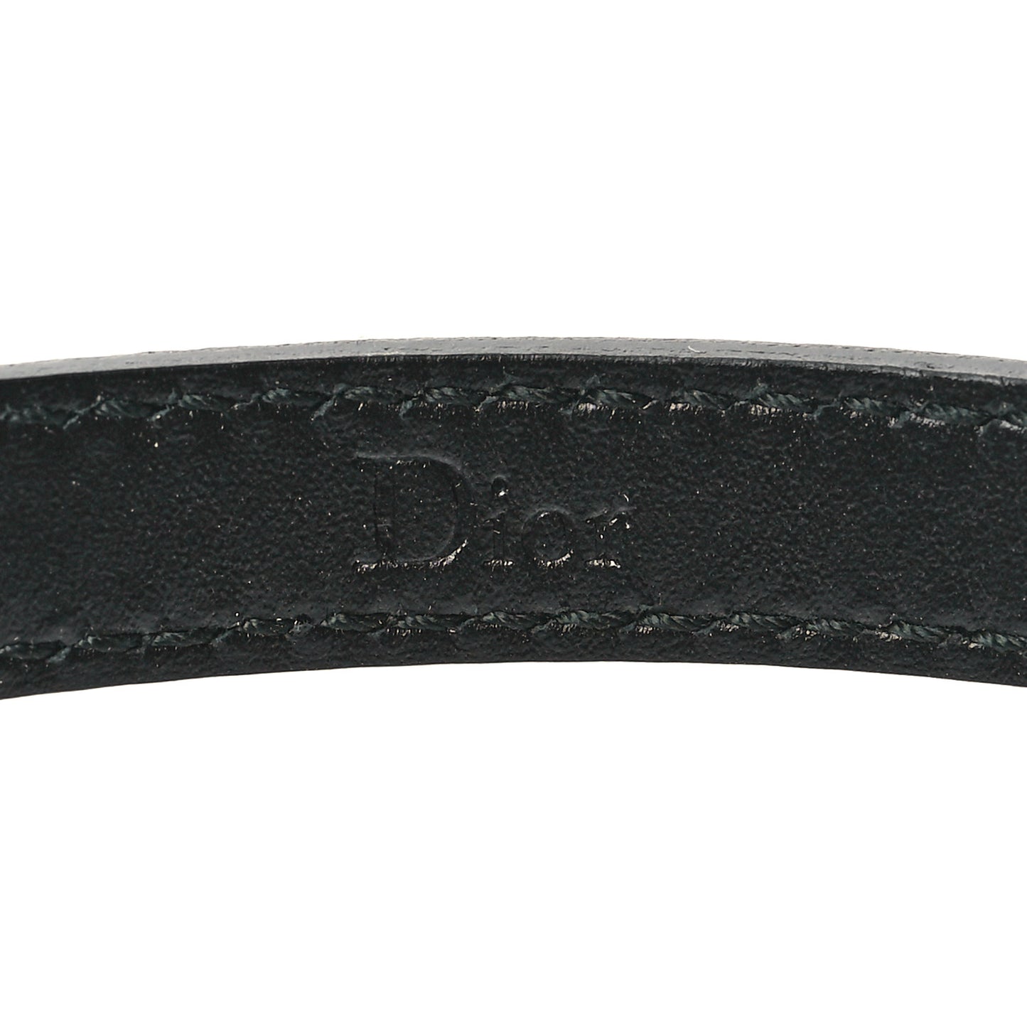 Calfskin D-Bee Slim Belt L Black
