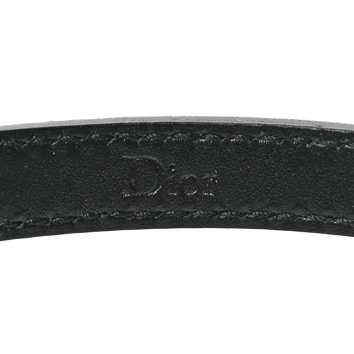 Christian Dior Calfskin D-Bee Slim Belt L Black 3 of 6