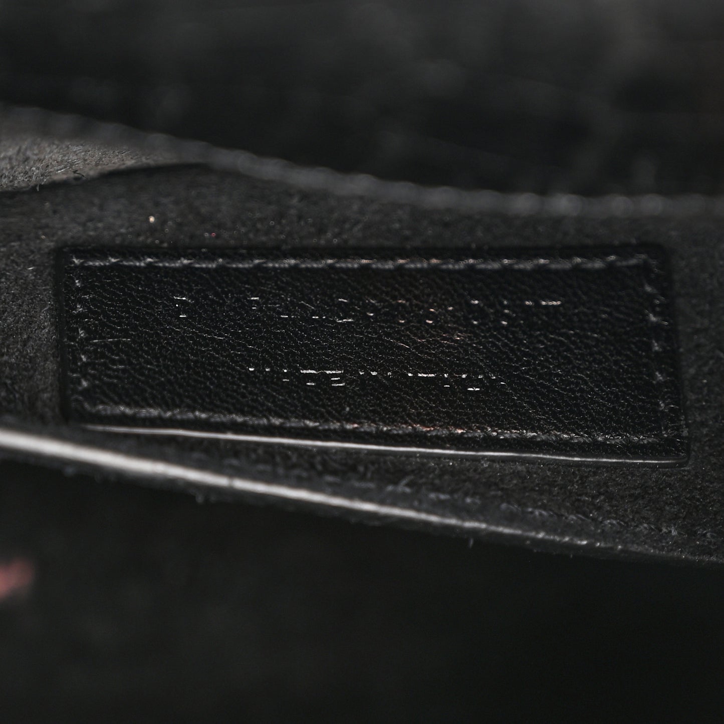Calfskin Crocodile Embossed Medium Monogram Sunset Black