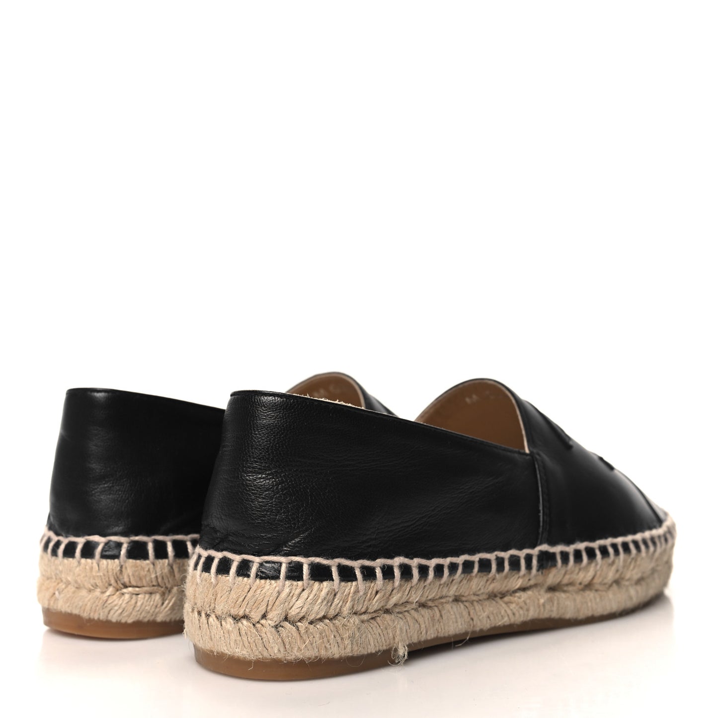 Lambskin CC Espadrilles 36 Black
