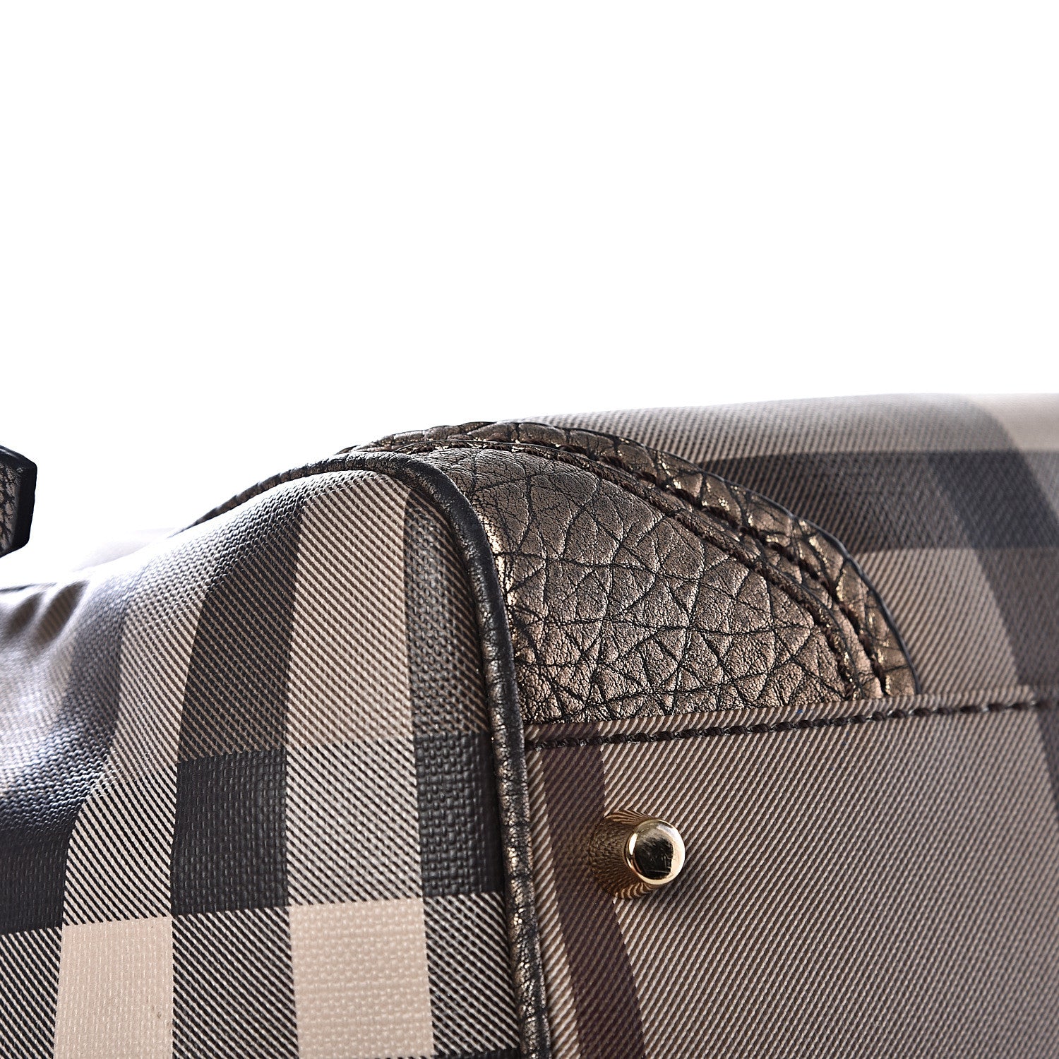 Burberry Smoked Check Small Canterbury Tote Anthracite 9 of 17
