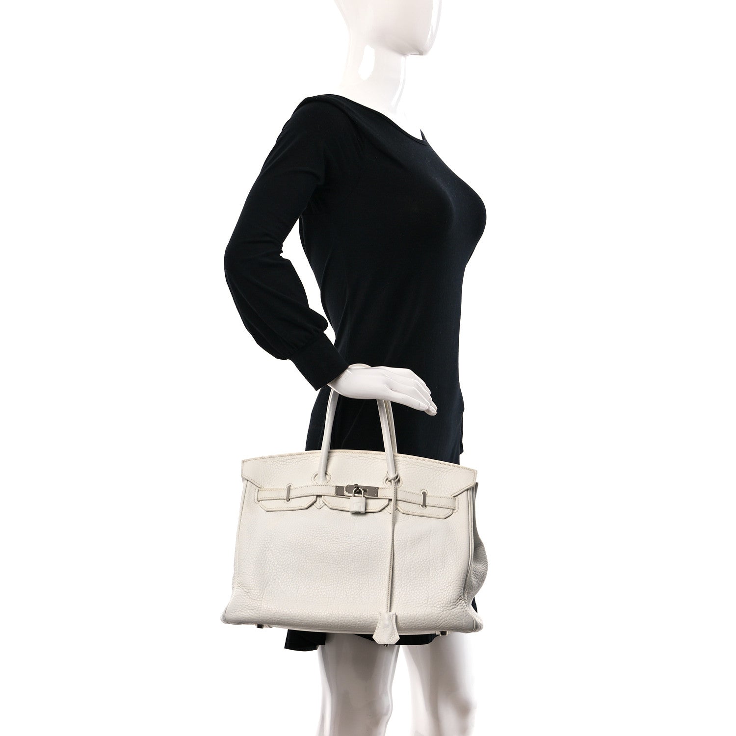 Hermes Taurillon Clemence BIRKIN 35 White 2 of 18
