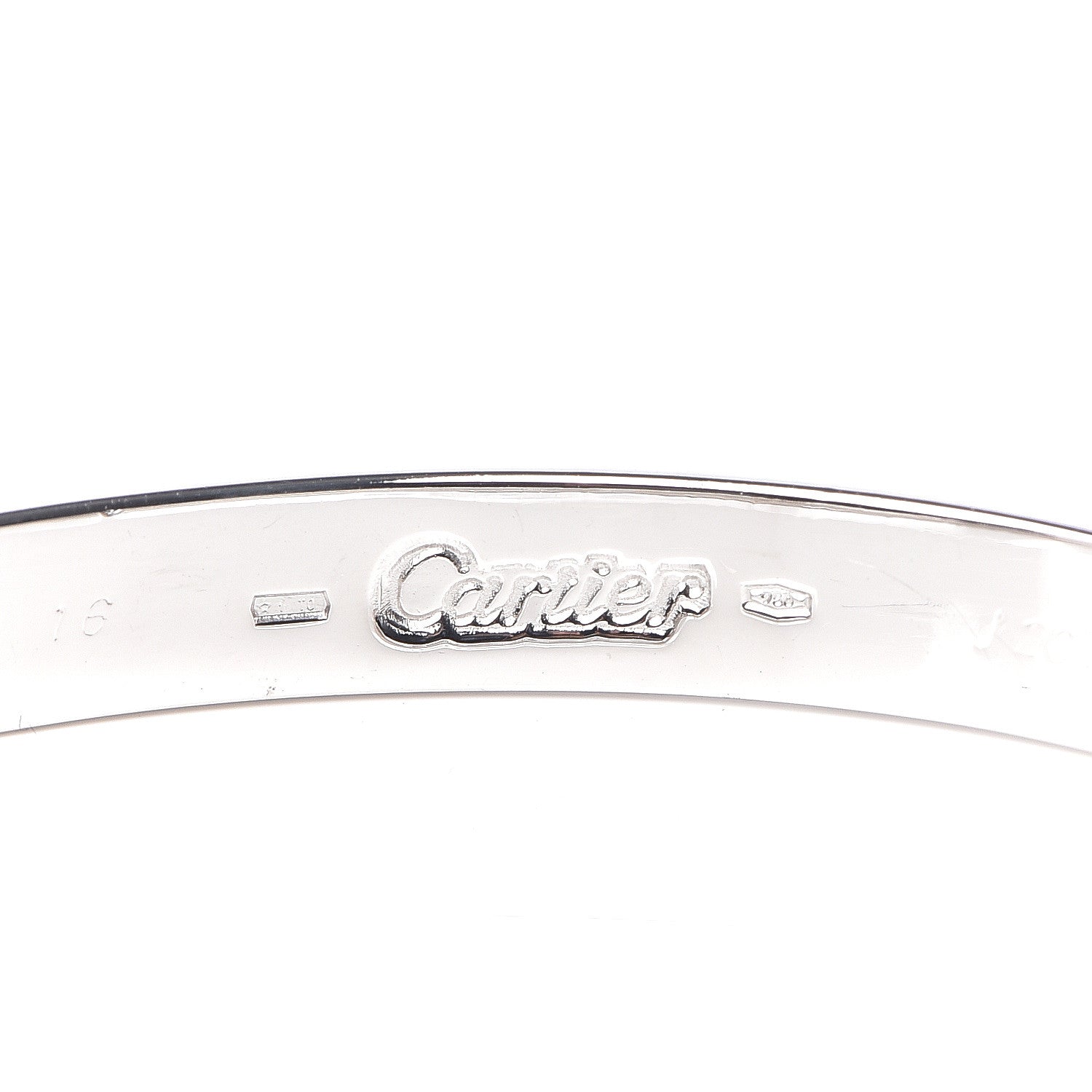 Cartier 18K White Gold LOVE Bracelet 16 10 of 10