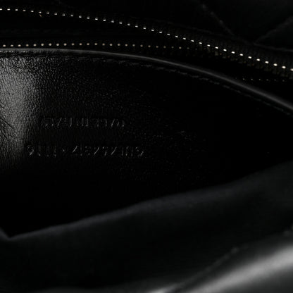 Saint Laurent Calfskin Y Quilted Monogram Small Loulou Bowling Bag Black 7 of 11