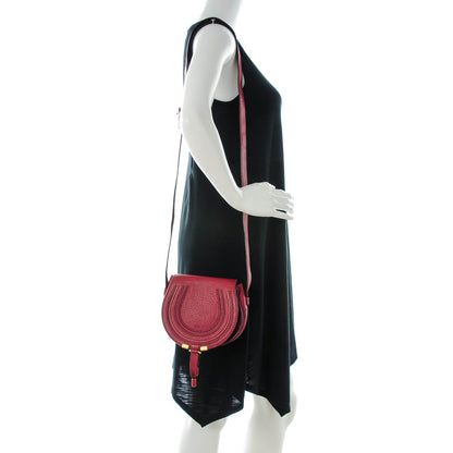 Chloe Calfskin Mini Marcie Round Crossbody Bag Berry Cupcake 2 of 8