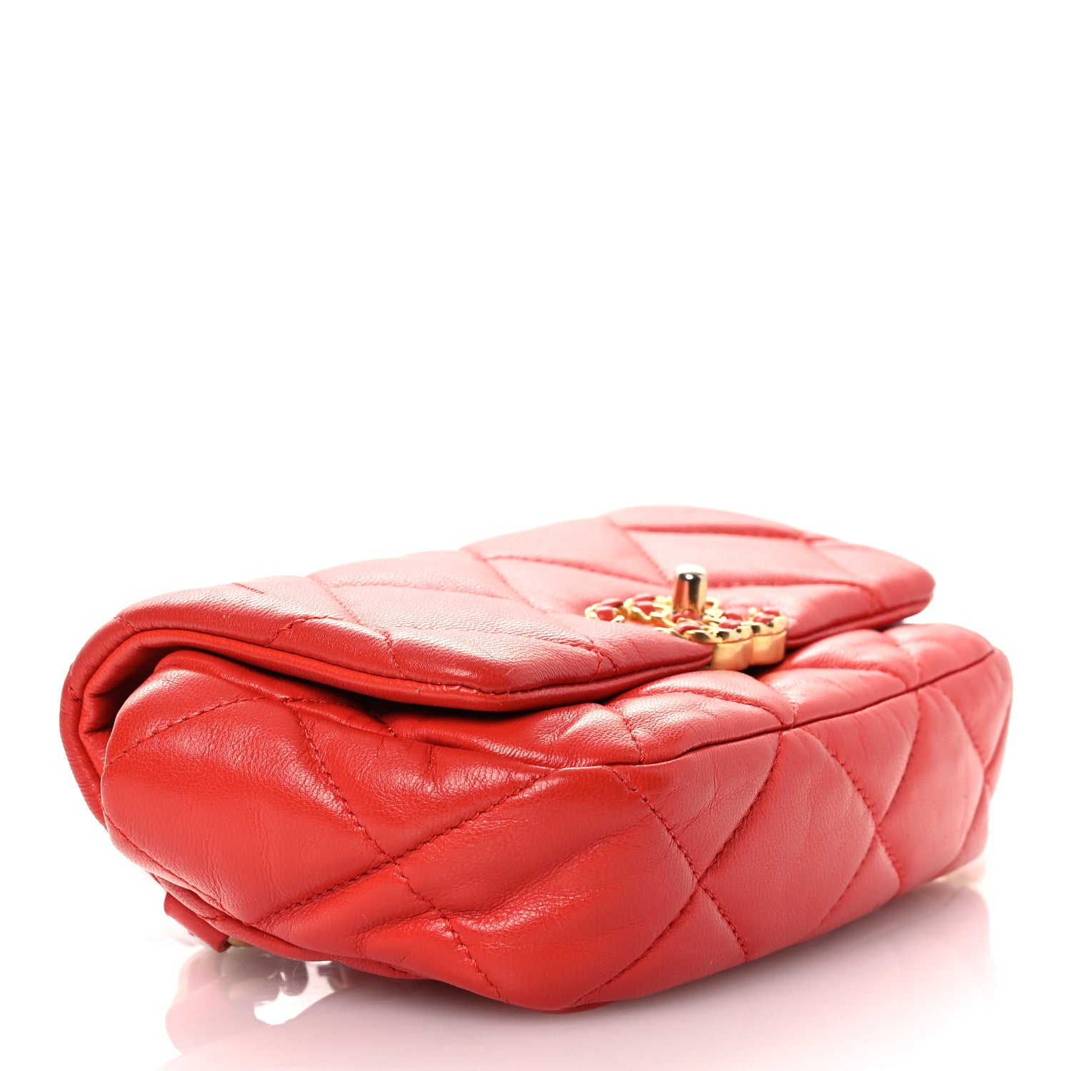 Chanel Lambskin Quilted Chanel 19 Waist Bag Red 1804659 – FASHIONPHILE