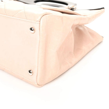 Chanel Glazed Calfskin Quilted Large CC Delivery Tote Light Pink 7 of 9