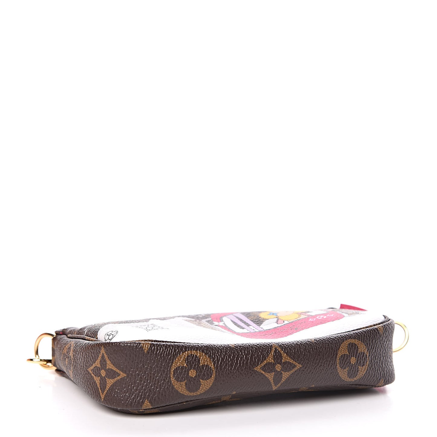 Monogram 2019 Christmas Animation Mini Courchevel Pochette Accessories Fuchsia
