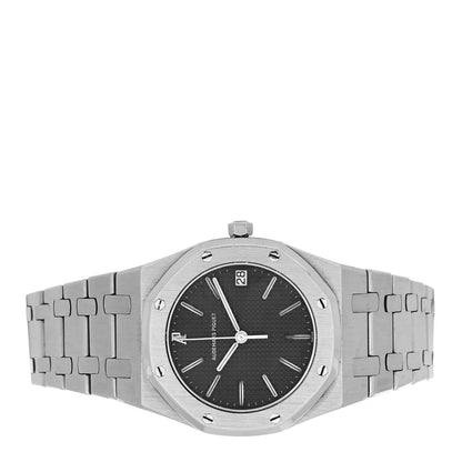 Audemars Piguet Stainless Steel 36mm Royal Oak Quartz Watch Black 56023ST 2 of 5
