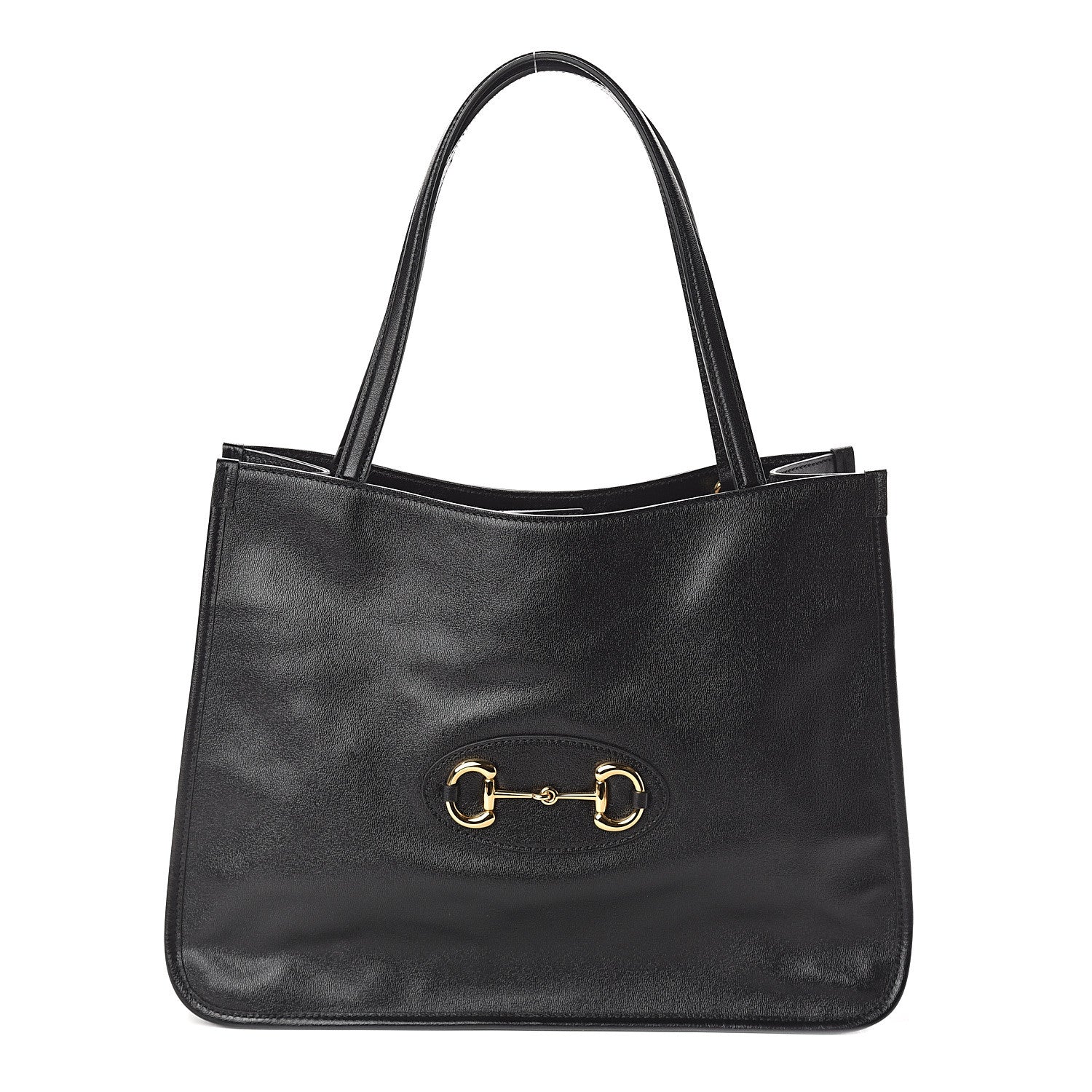 Gucci New Sakai Calfskin Lux Horsebit 1955 Tote Bag Black 1 of 8