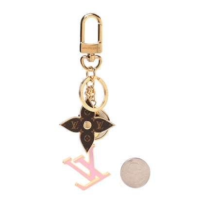 Louis Vuitton Metal Monogram Epi Spring Street Bag Charm Key Holder Gold 2 of 4