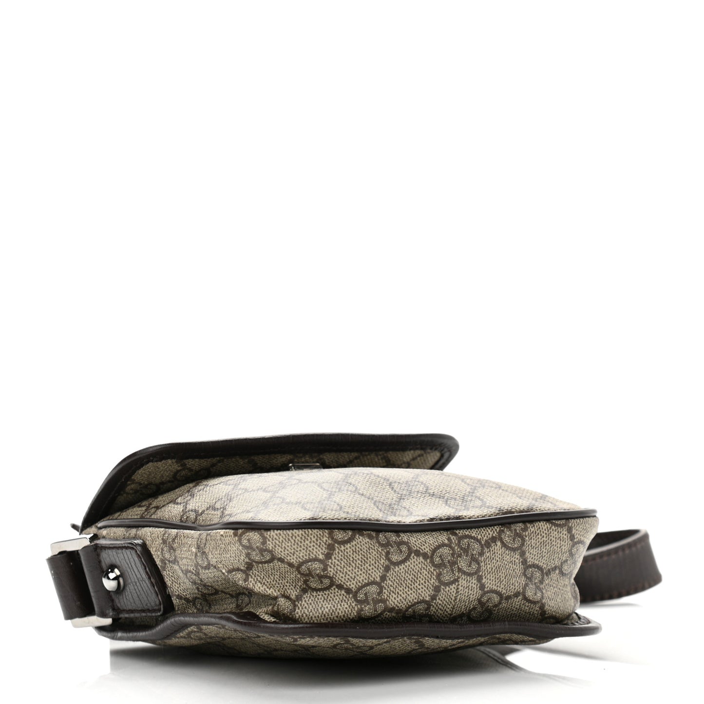 GG Plus Monogram Web Small Flap Messenger Bag