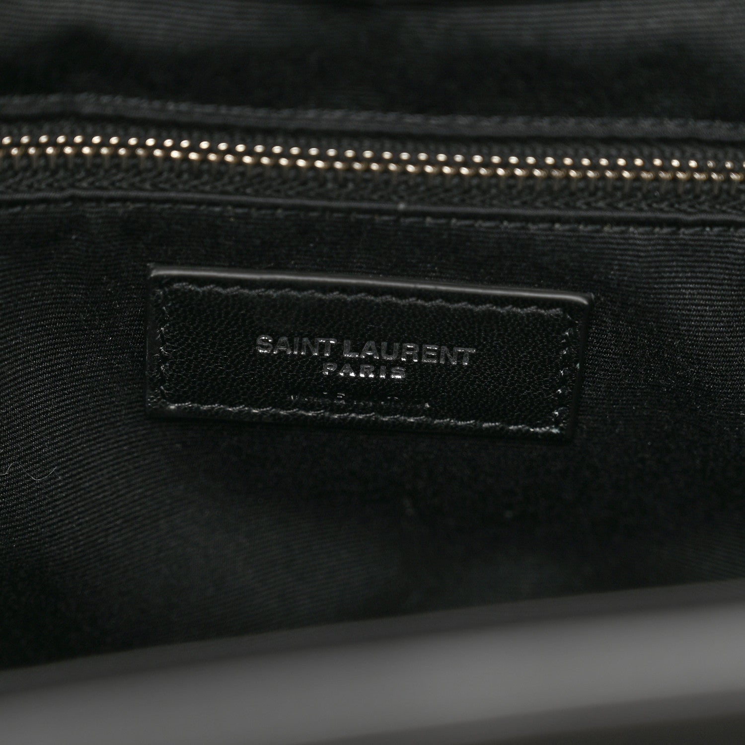 Saint Laurent Calfskin Y Quilted Monogram Large Loulou Shopper Black 7 of 11