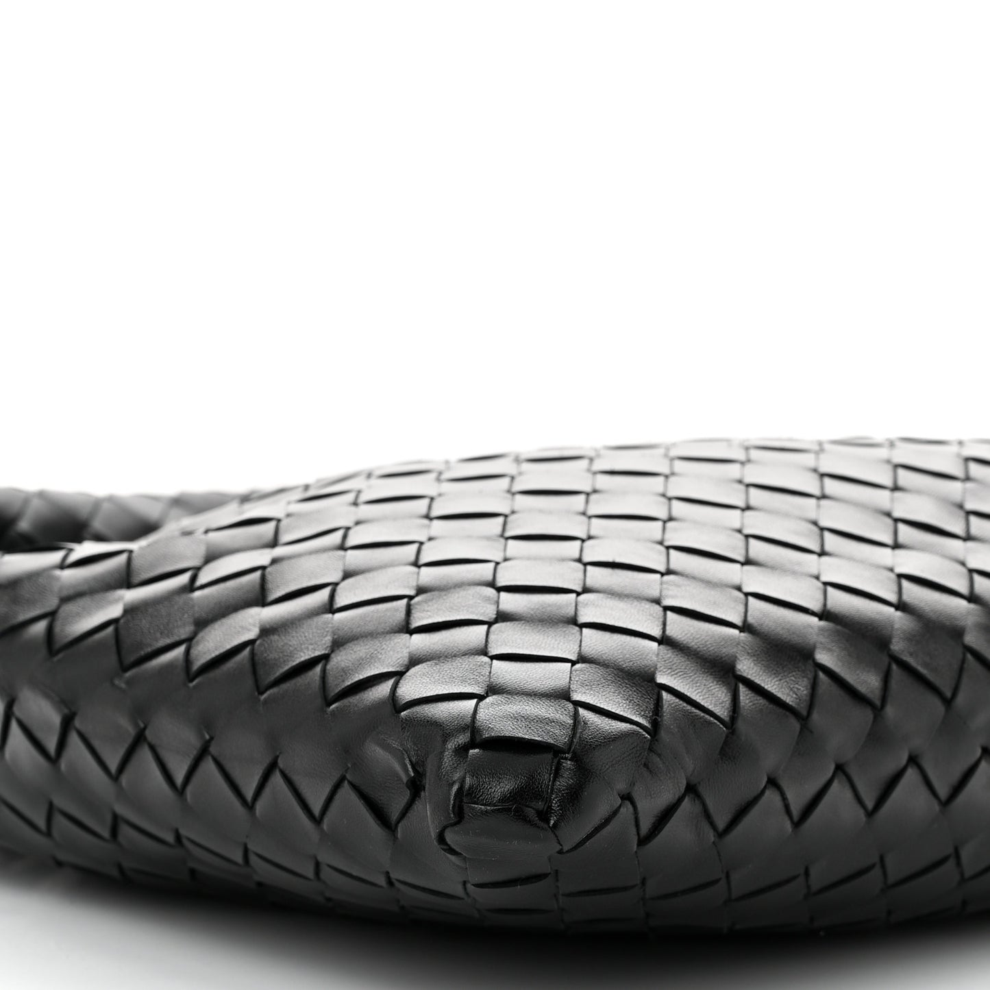 Calfskin Intrecciato Small Hop Black