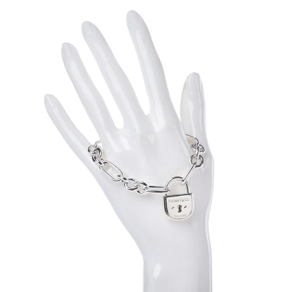 Tiffany Sterling Silver Lock Charm Bracelet 2 of 4