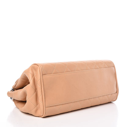 Chanel Caviar Quilted Timeless Accordion Flap Beige 4 of 10