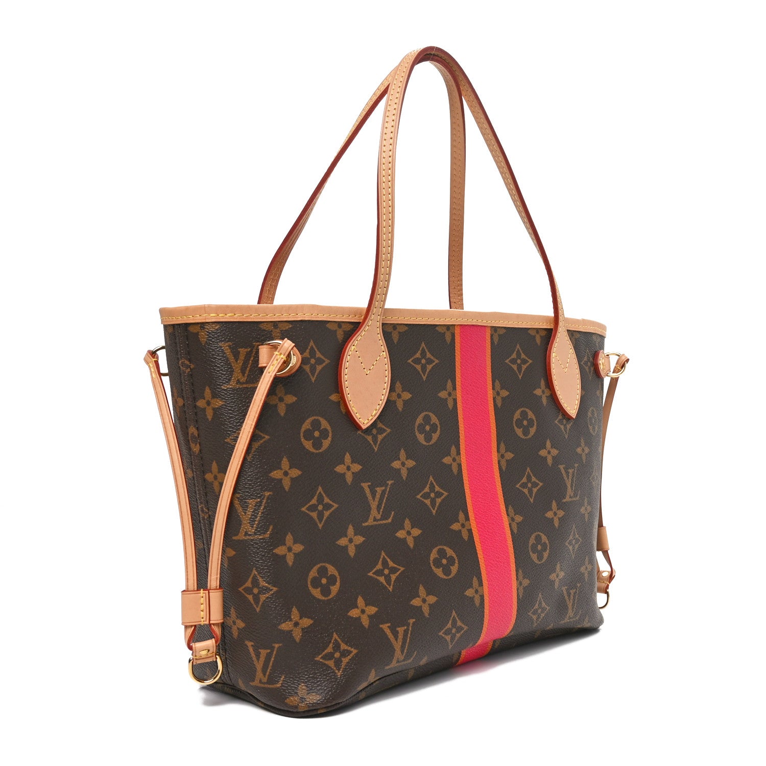 Louis Vuitton Monogram My LV Heritage Neverfull PM Fuchsia Orange 3 of 10
