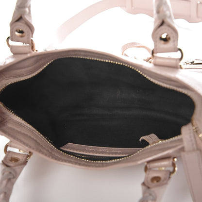 Balenciaga Chevre Gold Metallic Edge Hardware Mini City Rose Aubepine Bois de Rose 5 of 9