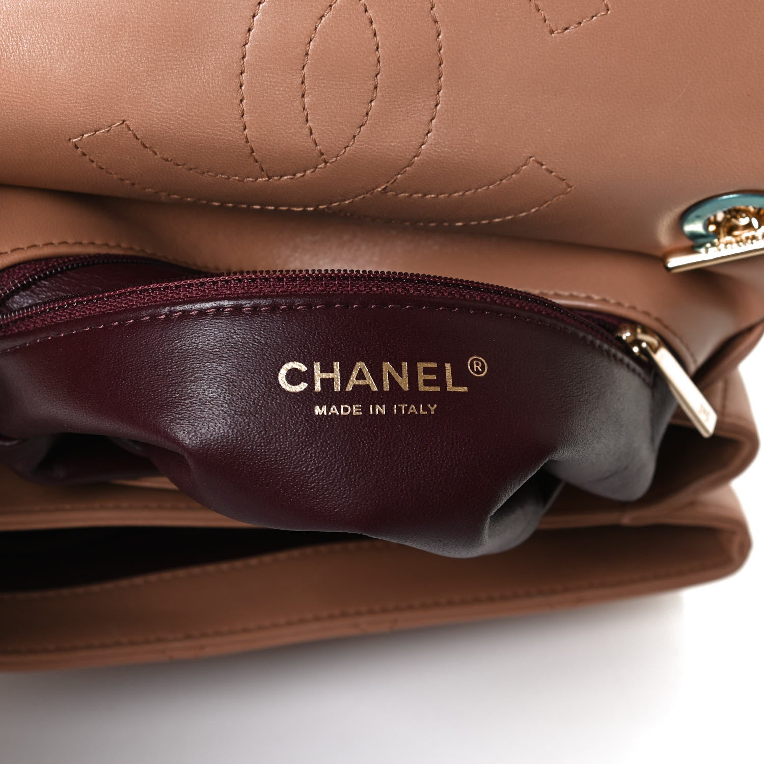 Chanel Lambskin Quilted Small Trendy CC Flap Dual Handle Bag Camel 6 of 10
