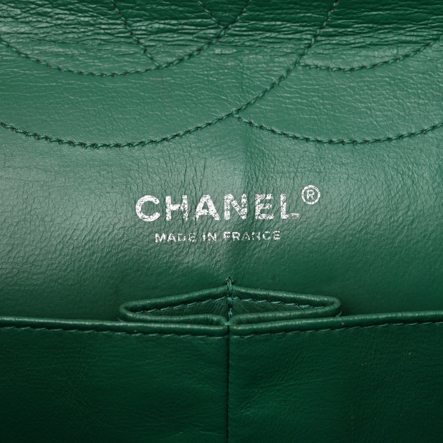Chanel Distressed Patent Quilted 2.55 Reissue 227 Flap Green 6 of 10