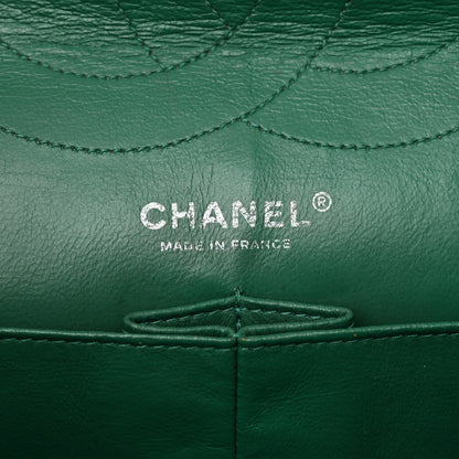 Chanel Distressed Patent Quilted 2.55 Reissue 227 Flap Green 6 of 10