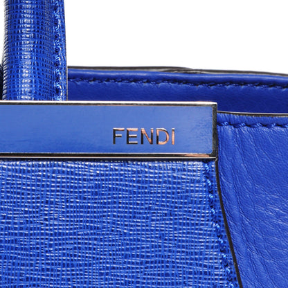 Fendi Vitello Elite Petite 2Jours Tote Blue Neon 10 of 11