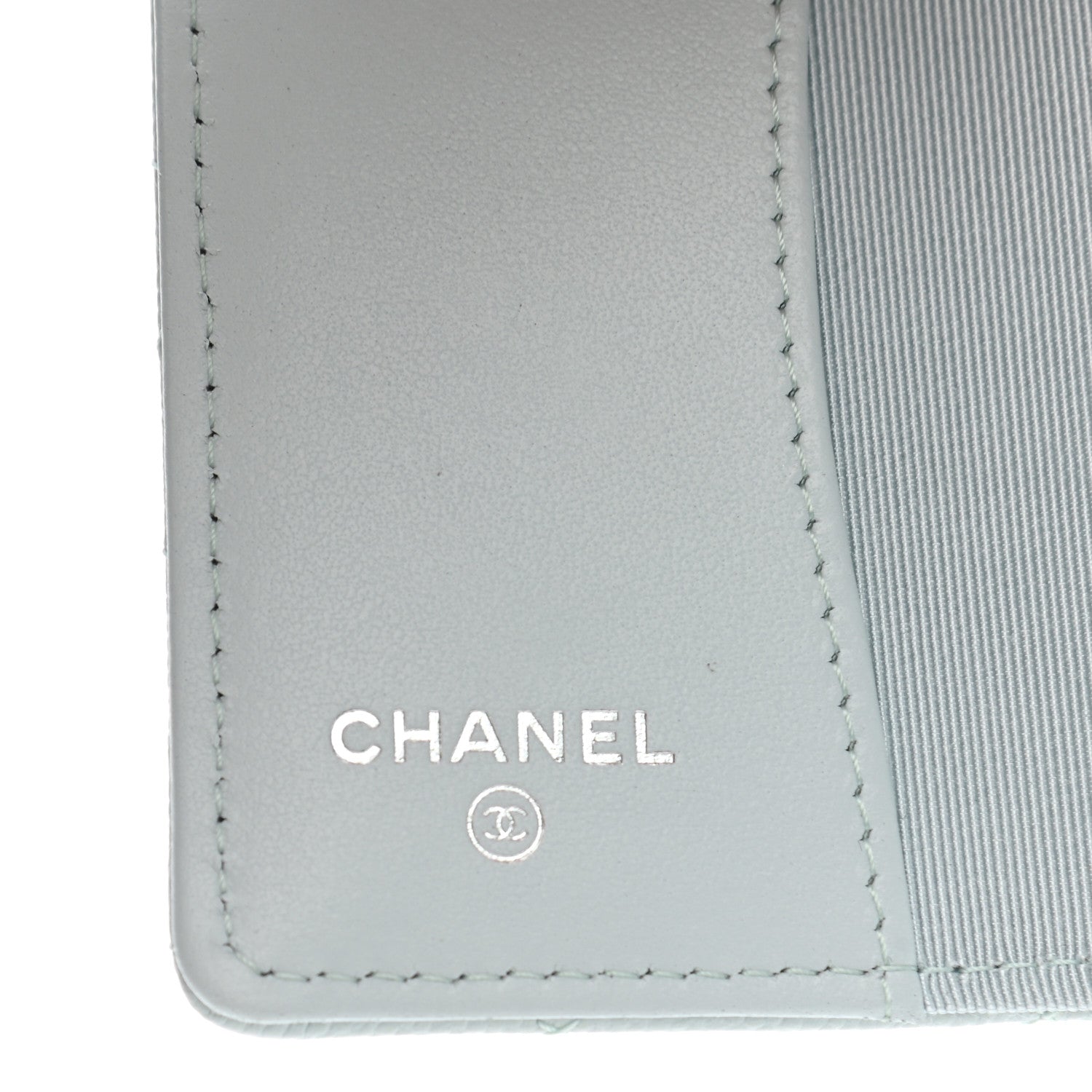 Chanel Caviar Quilted Classic 4 Key Holder Wallet Light Blue 7 of 10