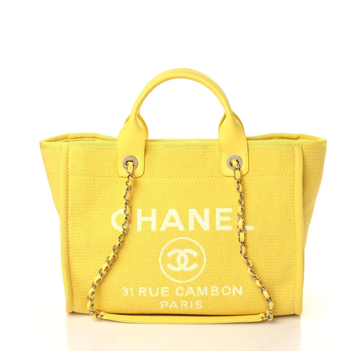 Mixed Fibers Small Deauville Tote Yellow