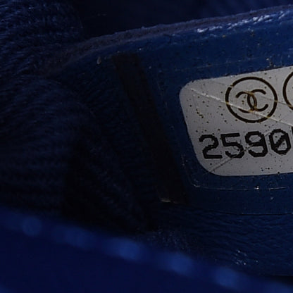 Chanel Caviar Chevron Quilted Mini Coco Handle Flap Blue 6 of 11