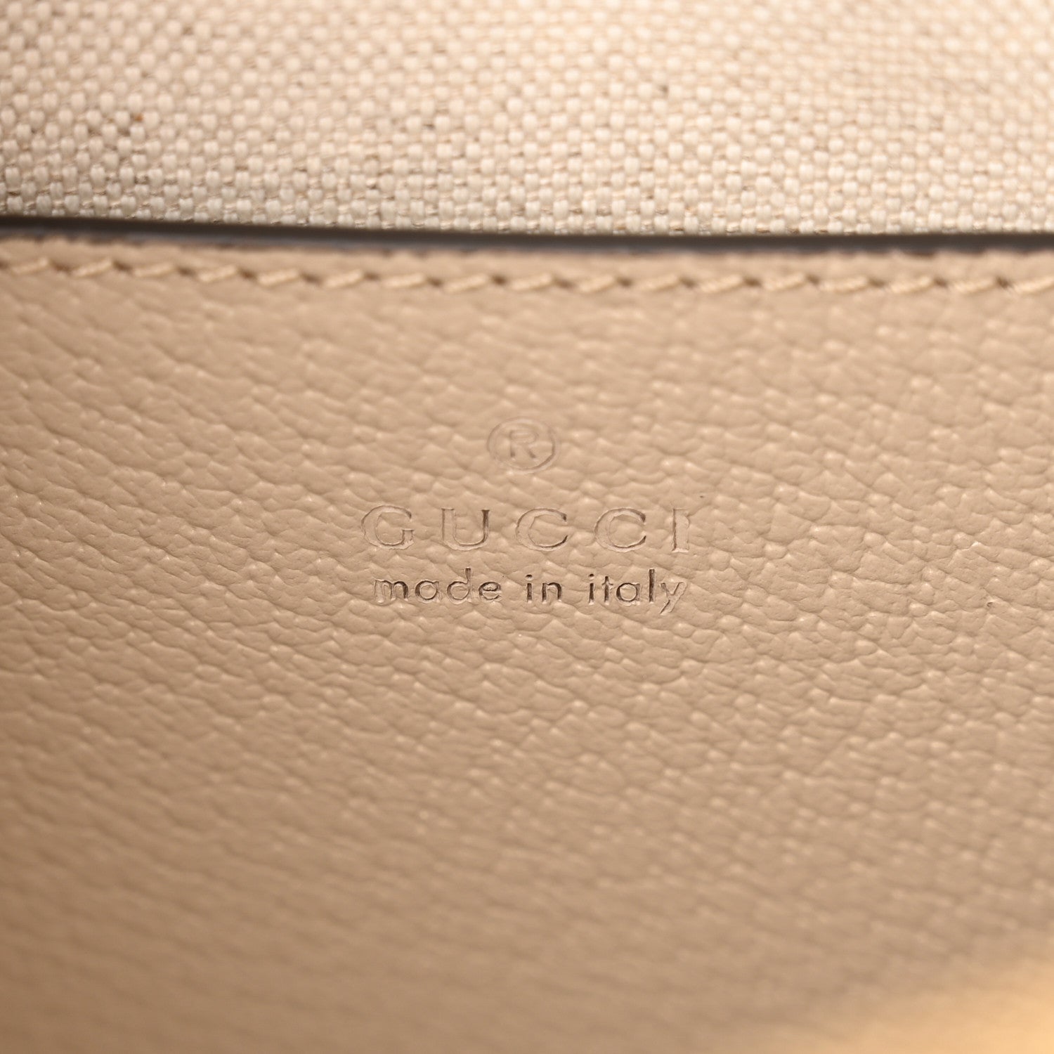 Gucci GG Supreme Monogram Textured Dollar Calfskin Web Mini Ophidia Top Handle Bag Beige Mystic White Oatmeal 6 of 10
