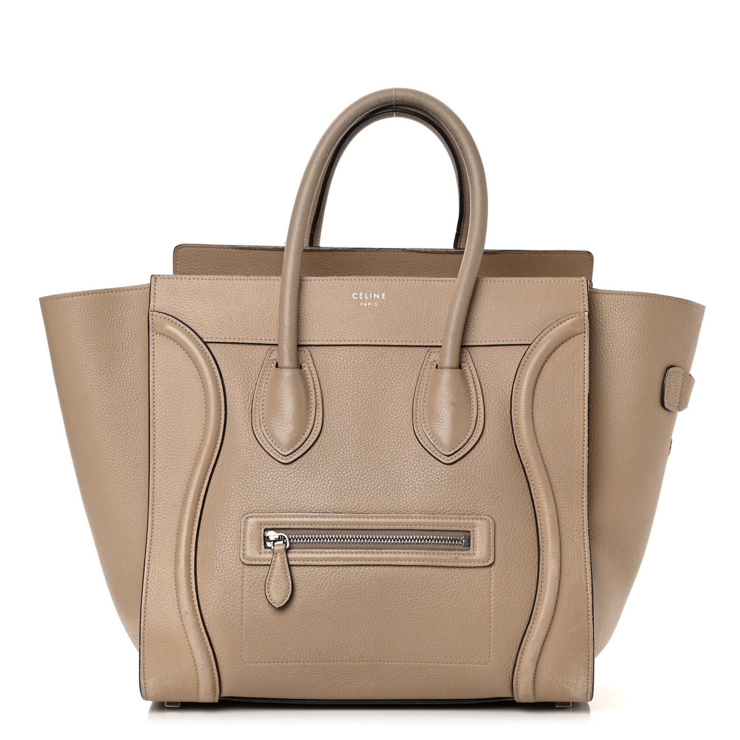 Drummed Calfskin Mini Luggage Dune