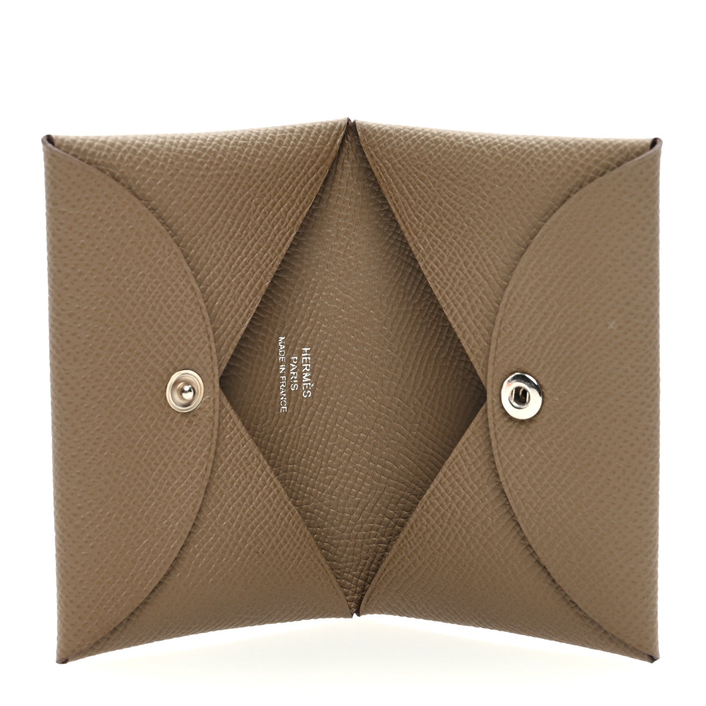 Epsom Calvi Card Case Etoupe