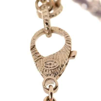 Chanel Metal Lambskin CC Chain Link Necklace Dark Pink 5 of 7