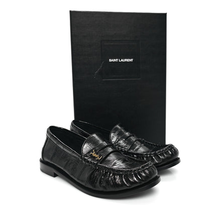 Saint Laurent Supple Eel Le 15 Loafer Penny Slippers 37.5 Black 10 of 10
