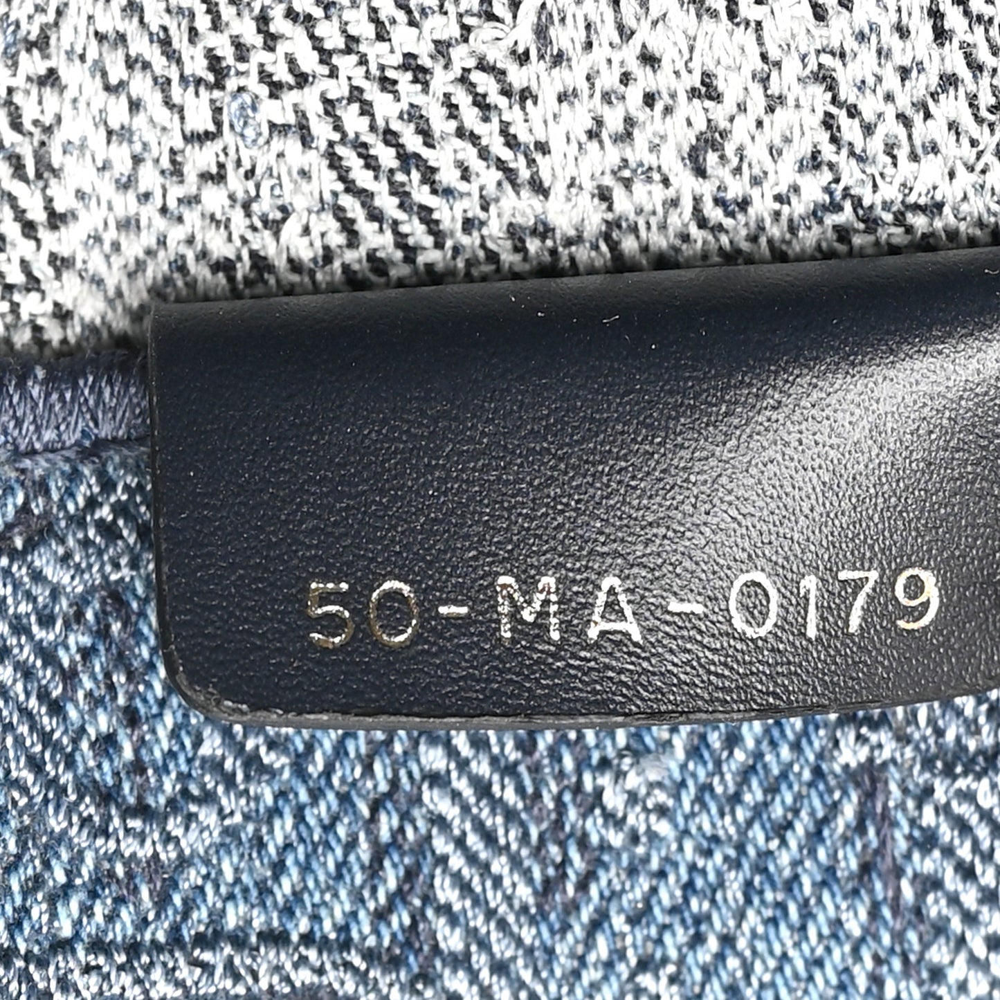 Oblique Denim Book Tote Denim Blue