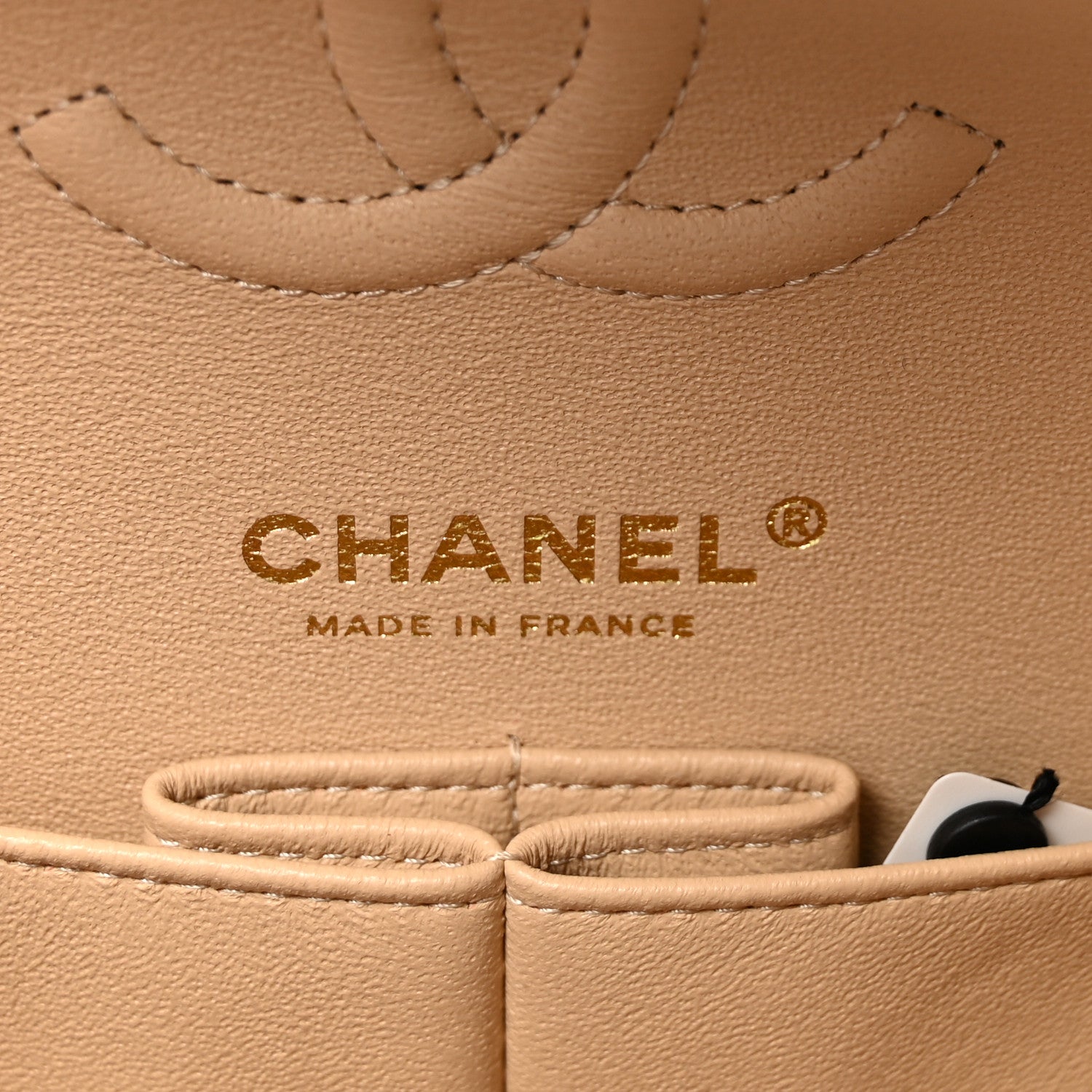 Chanel Caviar Quilted Small Double Flap Beige 6 of 10
