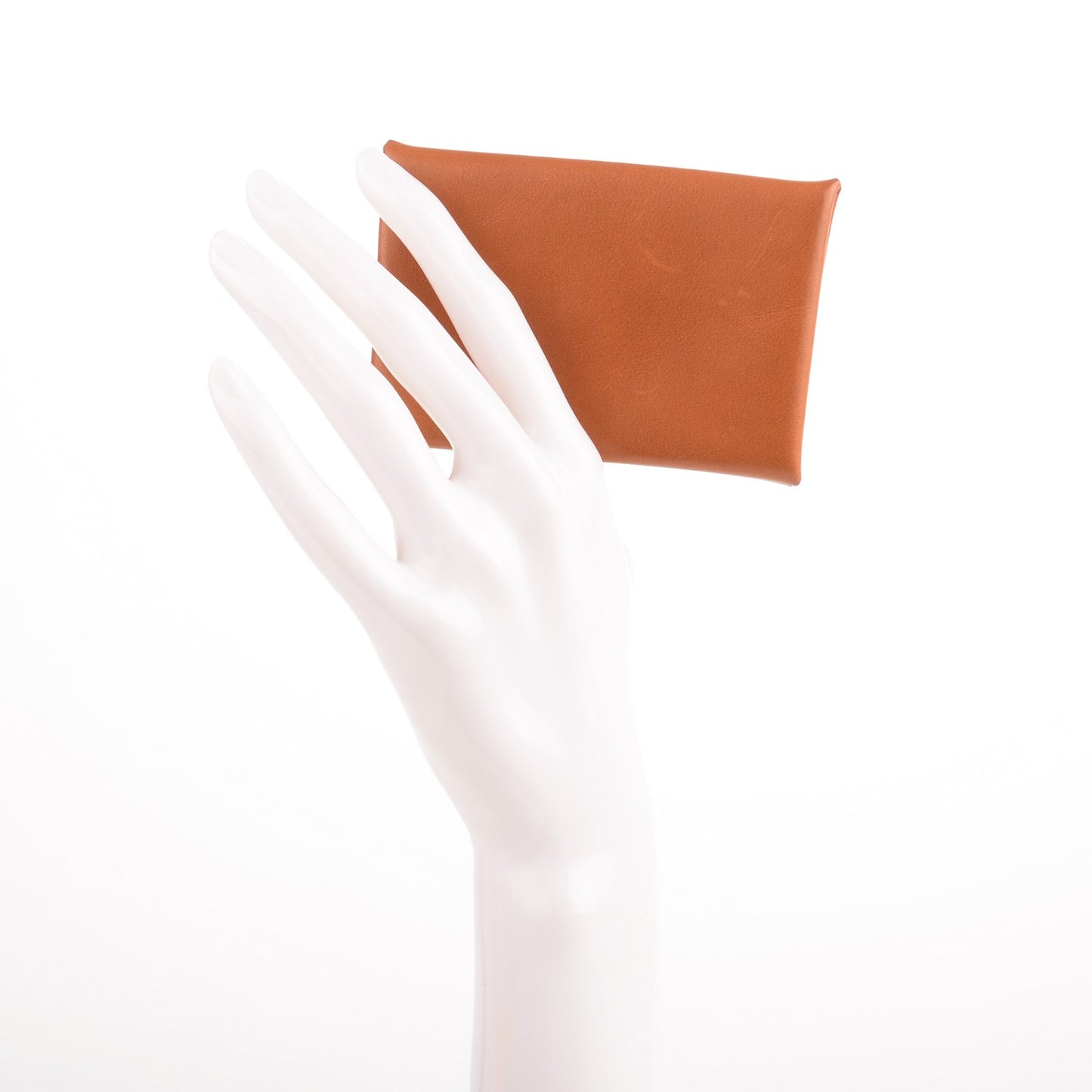 Barenia Calvi Pop Card Case Fauve Bleu Saphir